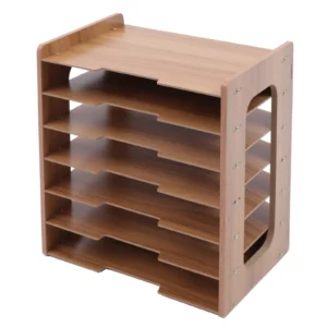 7Tier Widen Wood Office Paper Organizer